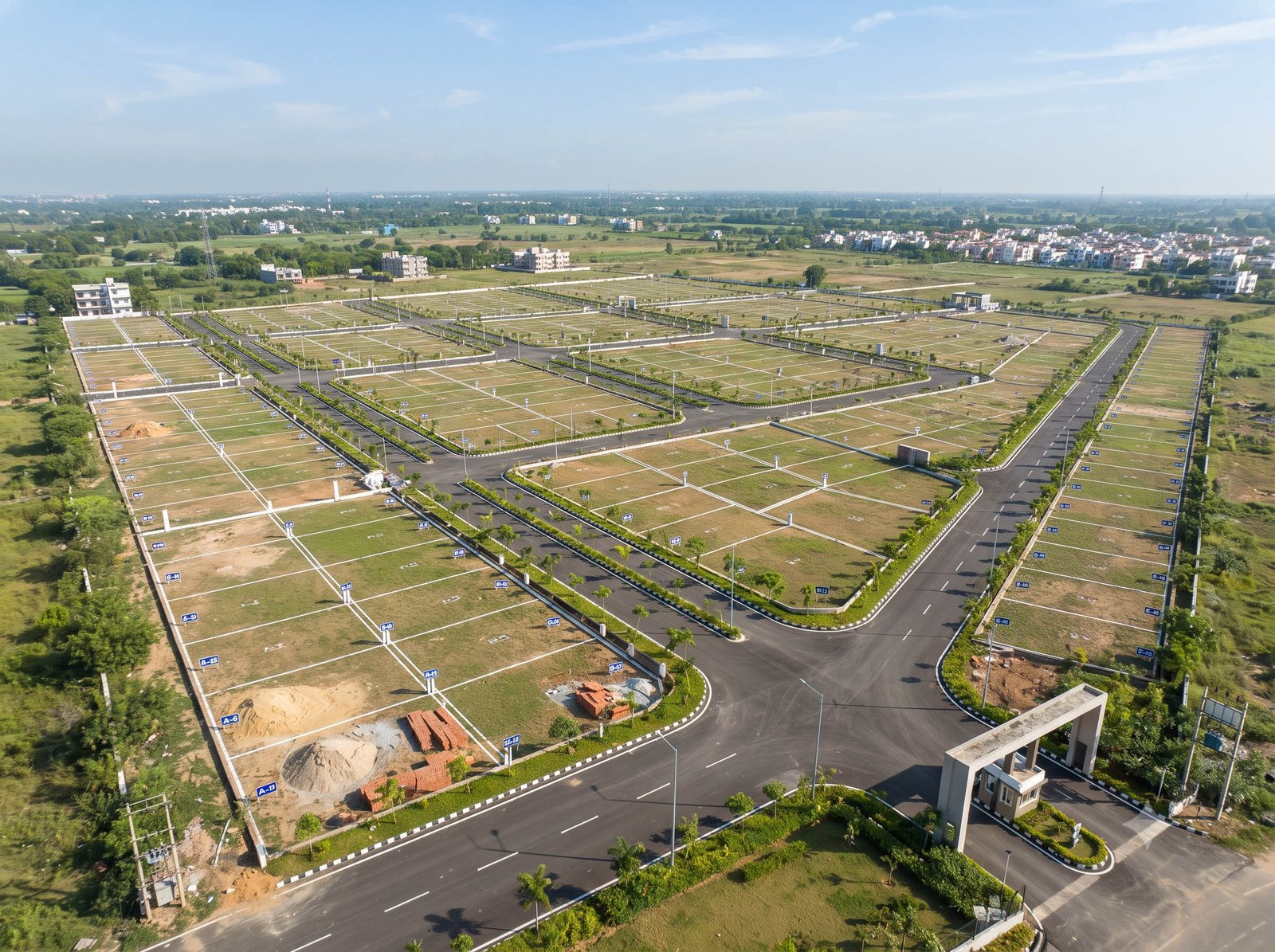 Hans Infra Tech plotted layout with green zones – Unnao